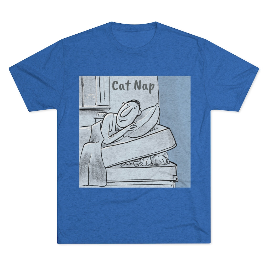 Cat Nap Men's Tri-Blend Crew Tee
