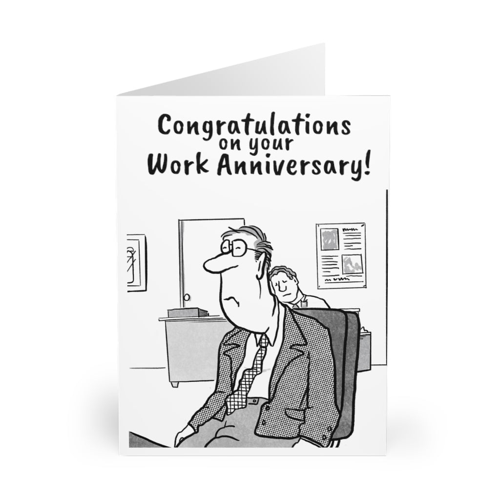 Work Anniversary Greeting Cards (5 Pack)