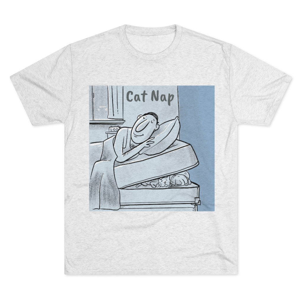 Cat Nap Men's Tri-Blend Crew Tee