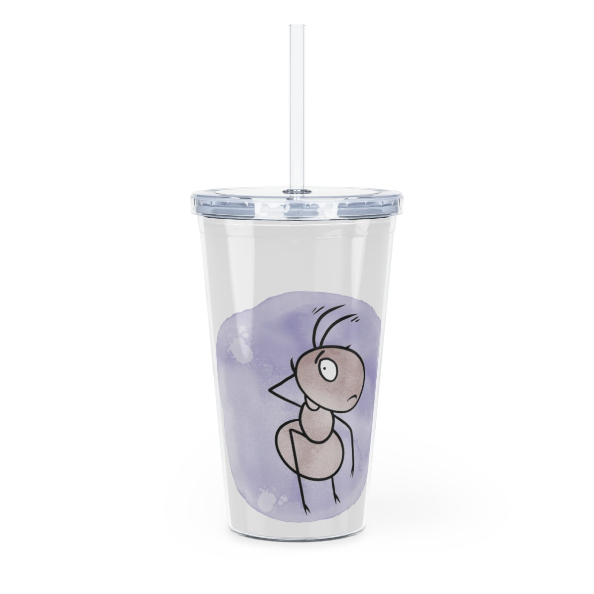 Thirsty Ant - Plastic Tumbler with Straw