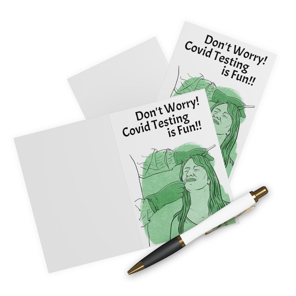 Fun Covid Testing - Greeting Cards (5 Pack)